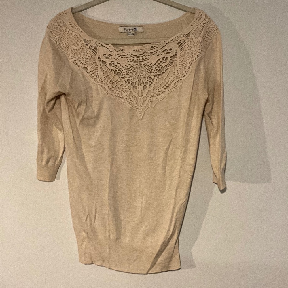 Forever 21 Size Medium Off The Shoulder Sweater